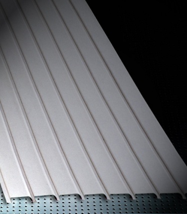 ورق دامپا (لمبه) سفید رنگی برای پوشش داخلی ساختمان آهن آلات ایمان